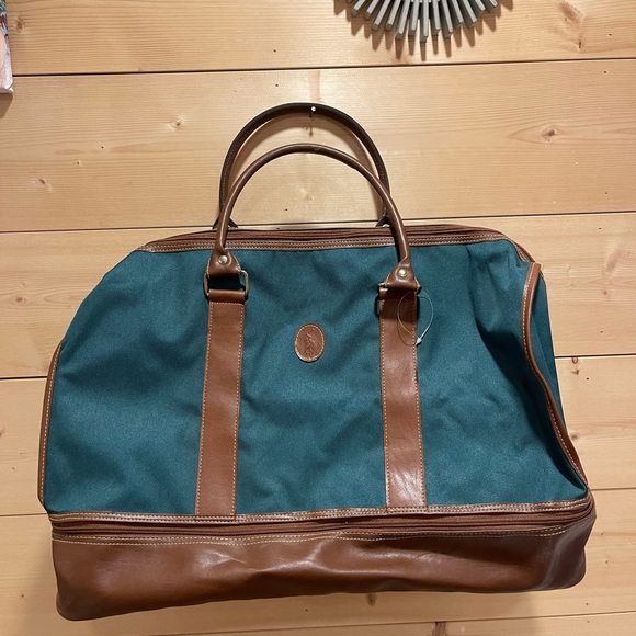 Ralph Lauren Other - Vintage Polo Ralph Lauren Green Duffel Overnight Bag Carry On Bag